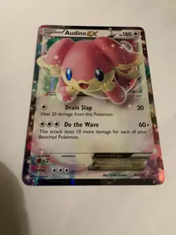 Pokemon TCG Audino EX 84/124 Fates Collide LP Condition - Image 1