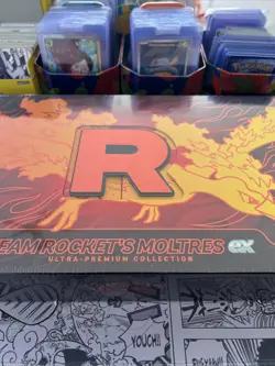 Pokemon TCG Team Rocket’s Moltres Ex Ultra-Premium Collection Factory Sealed - Image 5