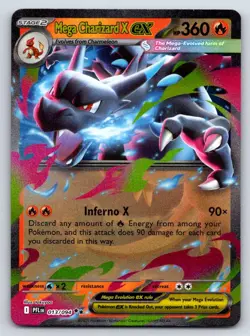 Pokemon - Mega Charizard X ex 013/094 Double Rare Holo - Phantasmal Flames - NM - Image 1