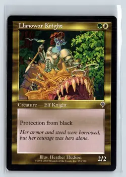 LLANOWAR KNIGHT - MTG Magic the Gathering Card - Invasion - Common - Image 1
