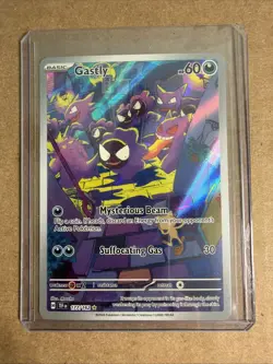 Pokemon TCG Gastly Illustration Rare IR Holo Card 177/162 Temporal Forces NM - Image 1