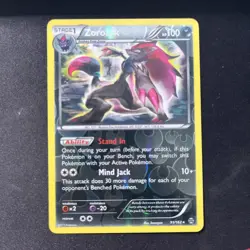 POKEMON ZOROARK 91/162 RARE REVERSE HOLOFOIL BREAKTHROUGH LP+ CARD - Image 1