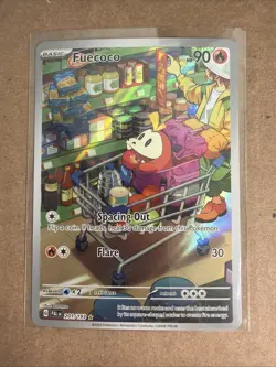 Pokemon TCG Fuecoco Scarlet & Violet Full Art Mint Black Star Holo Card 201/193 - Image 1