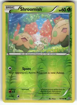 Shroomish 15/160 XY - Primal Clash LP Pokemon Card TCG - Image 1
