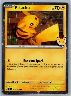 Pikachu - (Cosmo Holo) Promo Miscellaneous Cards & Products 051/162 NM - Image 1