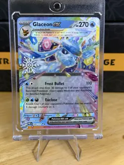 Glaceon EX 026/131 2025 Holiday Calendar Snowflake Pokemon Card Holo Promo NM - Image 1