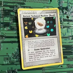 Ancient Technical Machine Rock 85/101 Holo Hidden Legends Pokemon Card Trainer - Image 1