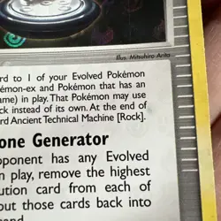 Ancient Technical Machine Rock 85/101 Holo Hidden Legends Pokemon Card Trainer - Image 3