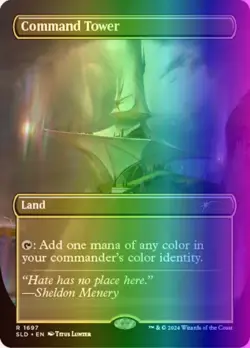 MTG Command Tower (1697/3004) Secret Lair Drop Series LP FOIL - Image 1