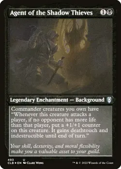 1x Agent of the Shadow Thieves - Fo NM Eng MTG - Commander Legends Baldur's Gate - Image 1