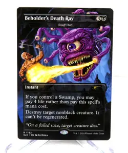 Beholder's Death Ray Snuff Out Dungeons Dragons MTG Secret Lair NM/M - Image 1