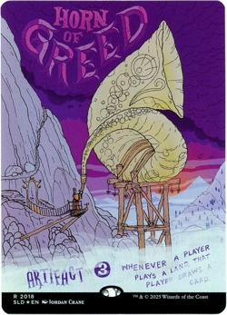 Horn of Greed (Rainbow Foil) 2018 Secret Lair Garden Buds NM/M MTG - Image 1