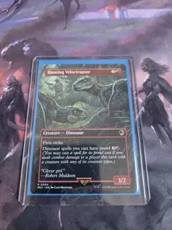 MTG Hunting Velociraptor *BORDERLESS* Jurassic World Collection 0004 NM - Image 3