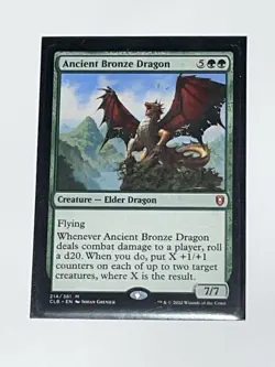 Wizards of the Coast Ancient Bronze Dragon CLB Mythic Creature Green 7/7 161 EN - Image 1