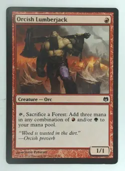 MTG Singles - Orcish Lumberjack - DD: Heroes vs Monsters -R199 - Image 1