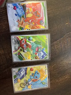 Pokemon TCG First Partner Illustration Collection Series 1 Kanto GEN 1 Starters - Image 2