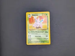 Pokemon TCG Nidorino Regular Unlimited Uncommon Base Set 37/102 Near Mint - Image 1