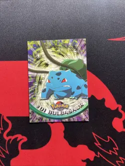 Pokemon TCG Bulbasaur #1 Topps 1999 TV Animation Edition (Non Holo). - Image 1