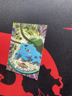 Pokemon TCG Bulbasaur #1 Topps 1999 TV Animation Edition (Non Holo). - Image 2