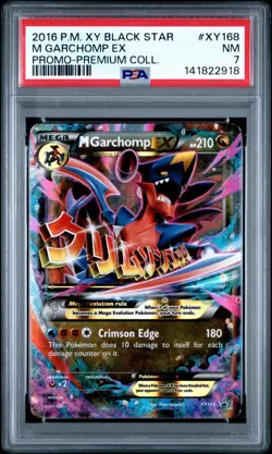 Mega M Garchomp EX 2016 Pokemon XY Premium Promo #XY168 PSA 7 *NEW CERT* - Image 1