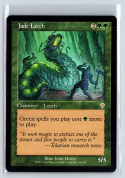 JADE LEECH - MTG Magic the Gathering Card - Invasion - Rare - Image 1