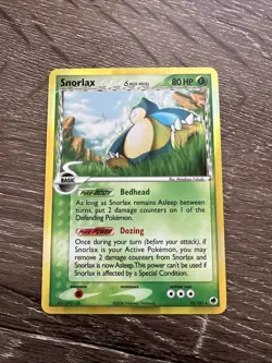2006 POKEMON EX DRAGON FRONTIERS SNORLAX #10/101 RARE HOLO FOIL NM 10/101 - Image 1