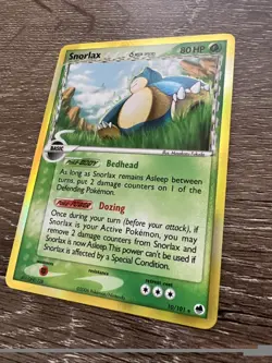 2006 POKEMON EX DRAGON FRONTIERS SNORLAX #10/101 RARE HOLO FOIL NM 10/101 - Image 2