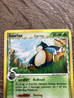 2006 POKEMON EX DRAGON FRONTIERS SNORLAX #10/101 RARE HOLO FOIL NM 10/101 - Image 5