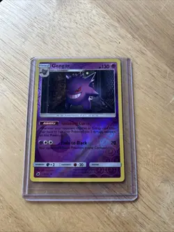 Pokemon Gengar 38/111 SM—Crimson Invasion Reverse Holo NM - Image 1