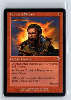 CROWN OF FLAMES - MTG Magic the Gathering Card - Invasion - Common - Image 1