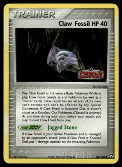 Pokemon TCG Holon Phantoms #91/110 Claw Fossil Reverse LP (Scratches) - Image 1