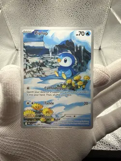 Piplup 098/094 Phantasmal Flames Pokemon TCG Full Art IR NM - Image 1
