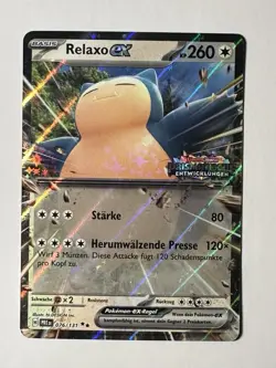 Pokemon - Relaxo Ex Stamped Promo- PRE 076 - Prismatische Entwicklung - DE - NM - Image 1