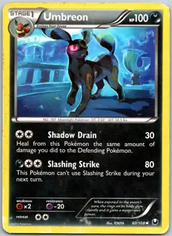 Umbreon 60/108 Uncommon Dark Explorers DMG - Image 1