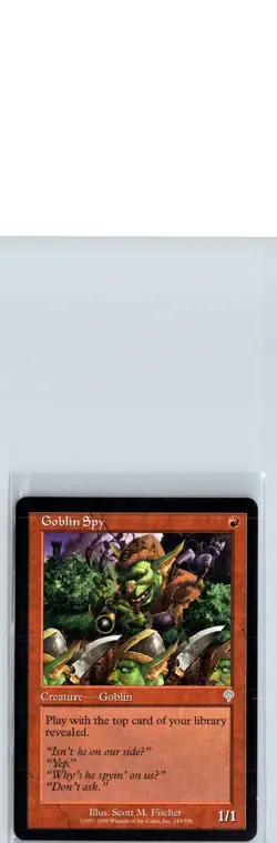 GOBLIN SPY - MTG Magic the Gathering Card - Invasion - Uncommon - Image 1
