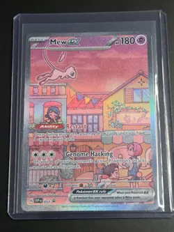 Pokemon Mew EX SVP 053 Scarlet Violet 151 Black Star Promo Full Art NM - Image 1