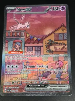 Pokemon Mew EX SVP 053 Scarlet Violet 151 Black Star Promo Full Art NM - Image 2