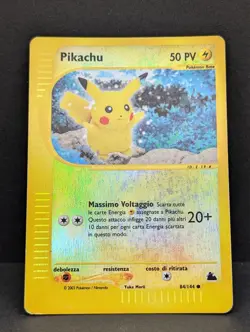 Pikachu 84/144 Skyridge Reverse Holo Rare Pokemon TCG Nintendo ITALIAN MP+ - Image 3