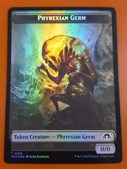 1x Phyrexian Germ & Spirit (0028) | FOIL TOKEN | Modern Horizons 3 | MTG Magic - Image 1