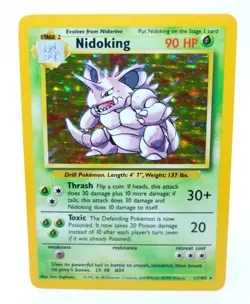 Nidoking 11/102 Holo Rare Unlimted Base Set 1999 - Pokemon Card TCG (Excellent) - Image 1