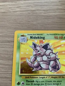 Pokemon Nidoking Holo Rare TCG Card Base Set 11/102, WOTC 1999 - Image 3