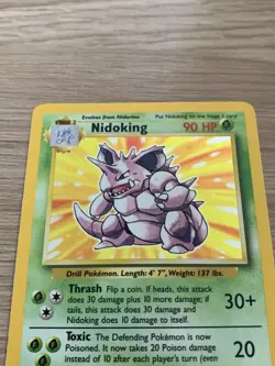 Pokemon Nidoking Holo Rare TCG Card Base Set 11/102, WOTC 1999 - Image 5