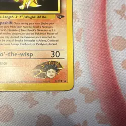 Pokemon Brock's Ninetales 3/132 Gym Challenge Holo Rare WOTC Card - Image 3