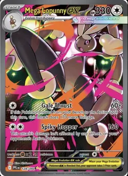 Mega Lopunny EX Custom Card 330 HP Full Art Holo Fan Art Display Pokemon - Image 1