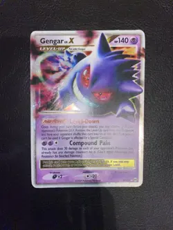 Pokemon Gengar LV.X Platinum 97/99 Holo Level-Up Card English Nintendo TCG - Image 1