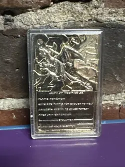 Charizard Pokemon 23K Gold Plated Trading Card Burger King 1999 Rare Toy Vintage - Image 3