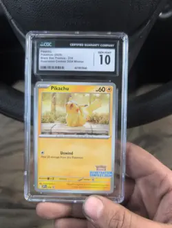 Pokemon Pikachu CGC Graded Card Electric Type Standard English Pokemon TCG - Image 1