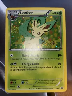 Pokemon Leafeon BW87 Black & White Promo Holo Trading Card English MP - Image 1