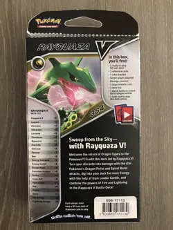 Pokemon TCG Rayquaza V Battle Deck Sword & Shield Trading Card Game | Open Box - Image 5