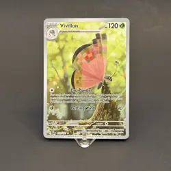 Pokemon TCG Vivillon Illustration Rare Card 193/191 Sv08 Surging Sparks - Image 1